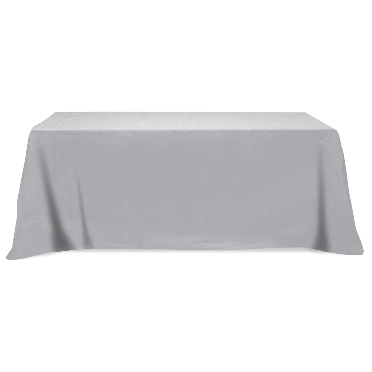 Flat Poly/Cotton 4-sided Table Cover - fits 8' standard table