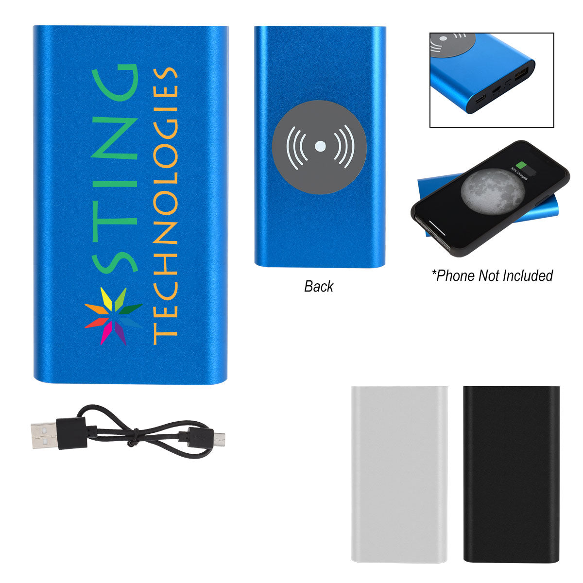 10000 MAH High Density Wireless Charger/ Power Bank