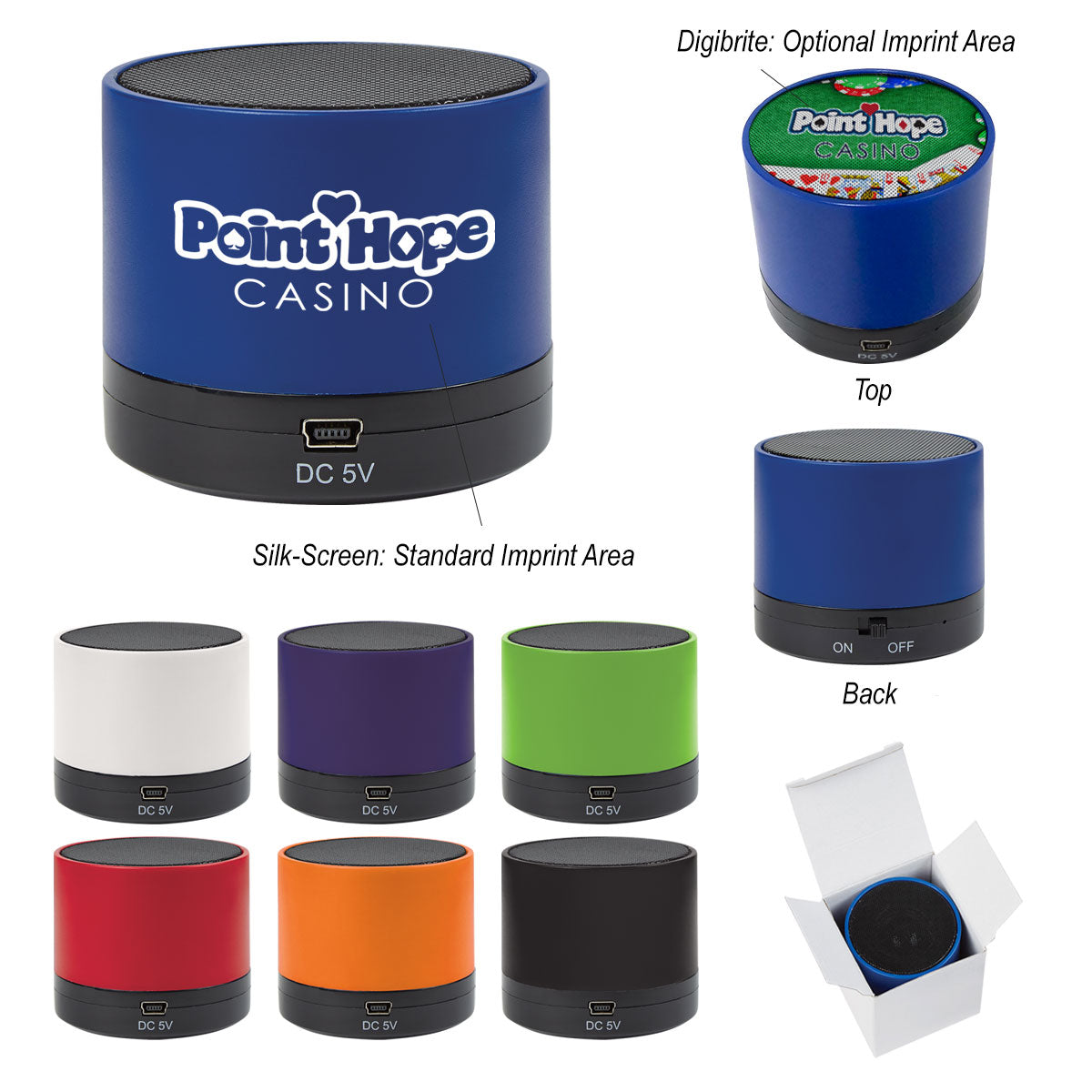 Wireless Mini Cylinder Speaker