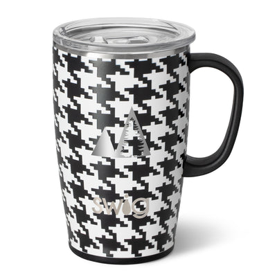 18 Oz. Swig Life™ Houndstooth Stainless Steel Travel Tumbler