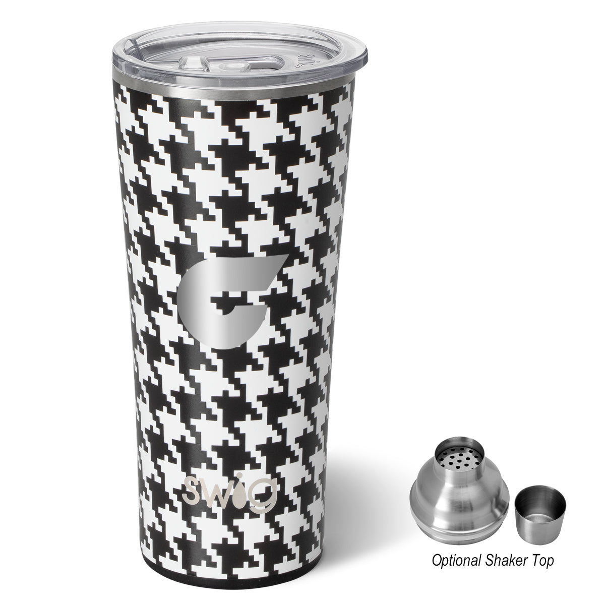 22 Oz. Swig Life™ Houndstooth Stainless Steel Tumbler