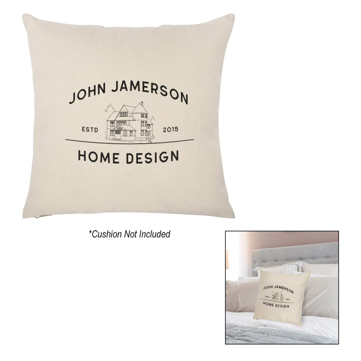 16" x 16" Cotton Canvas Pillow Cover