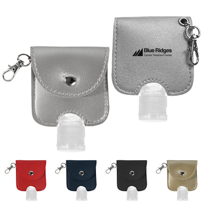 1 Oz. Hand Sanitizer With Leatherette Pouch