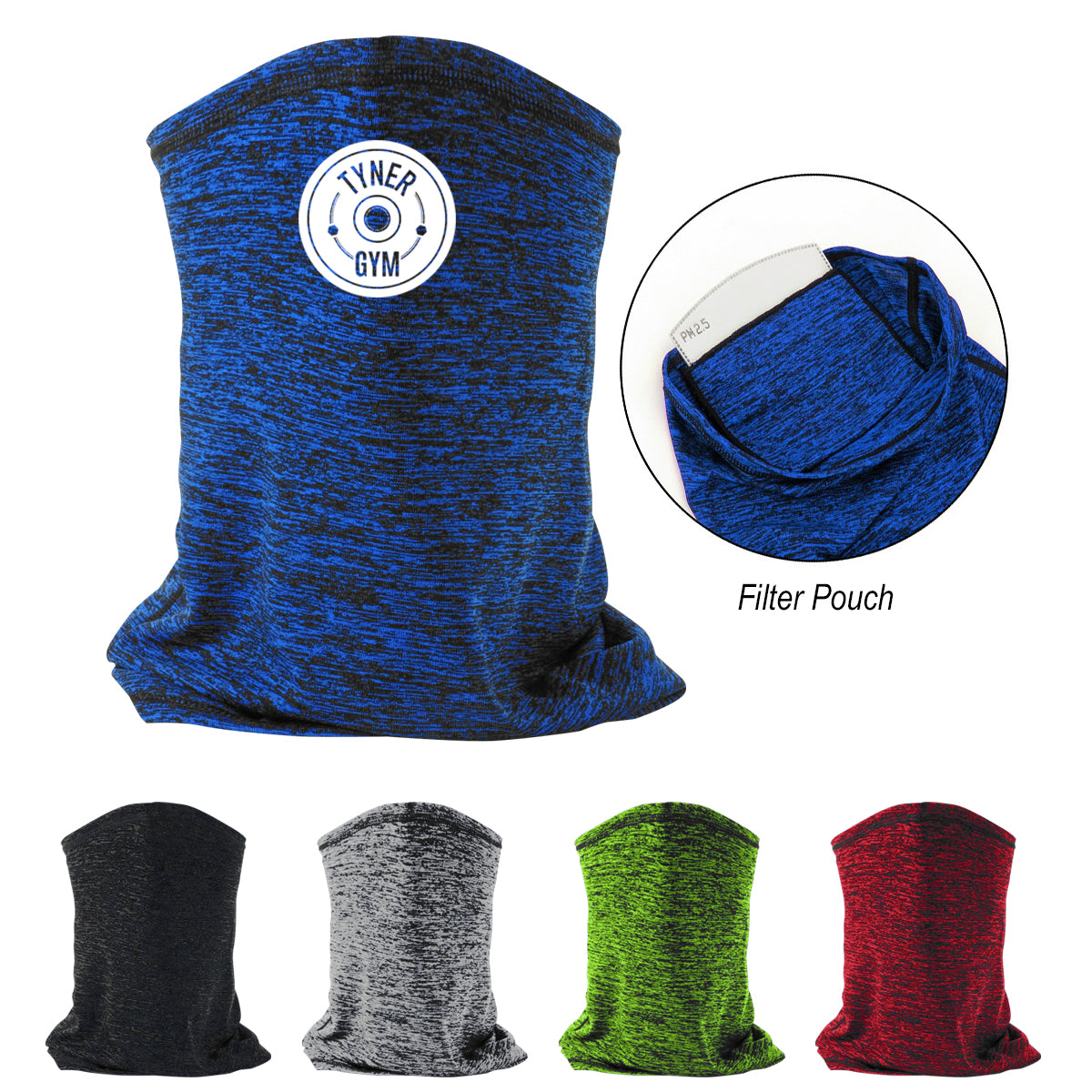 Heathered Cooling Gaiter With Filter