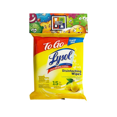 15 CT. LYSOL® ON THE GO DISINFECTING WIPES