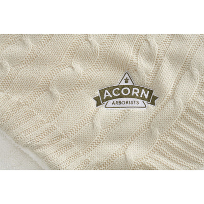 Field & Co. Cable Knit Sherpa Blanket