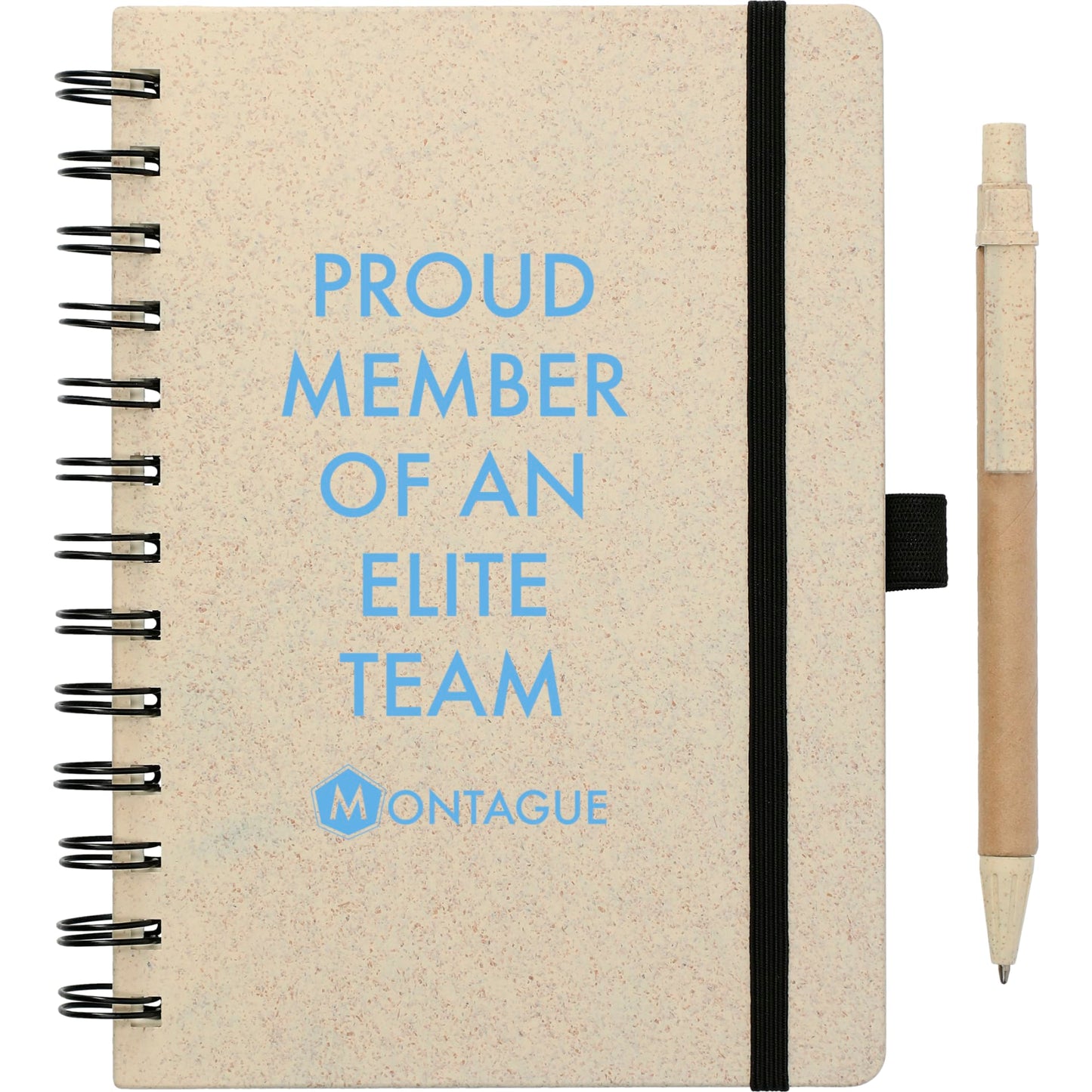 5in x 7in Wheat Straw Notebook With Pen