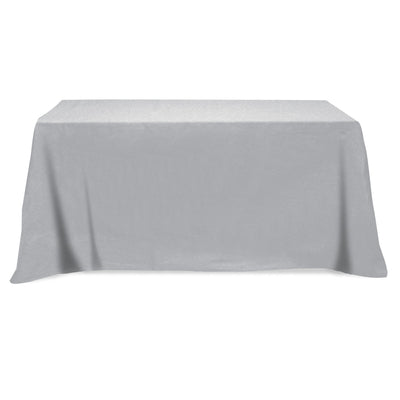 Flat Poly/Cotton 3-sided Table Cover - fits 6' standard table