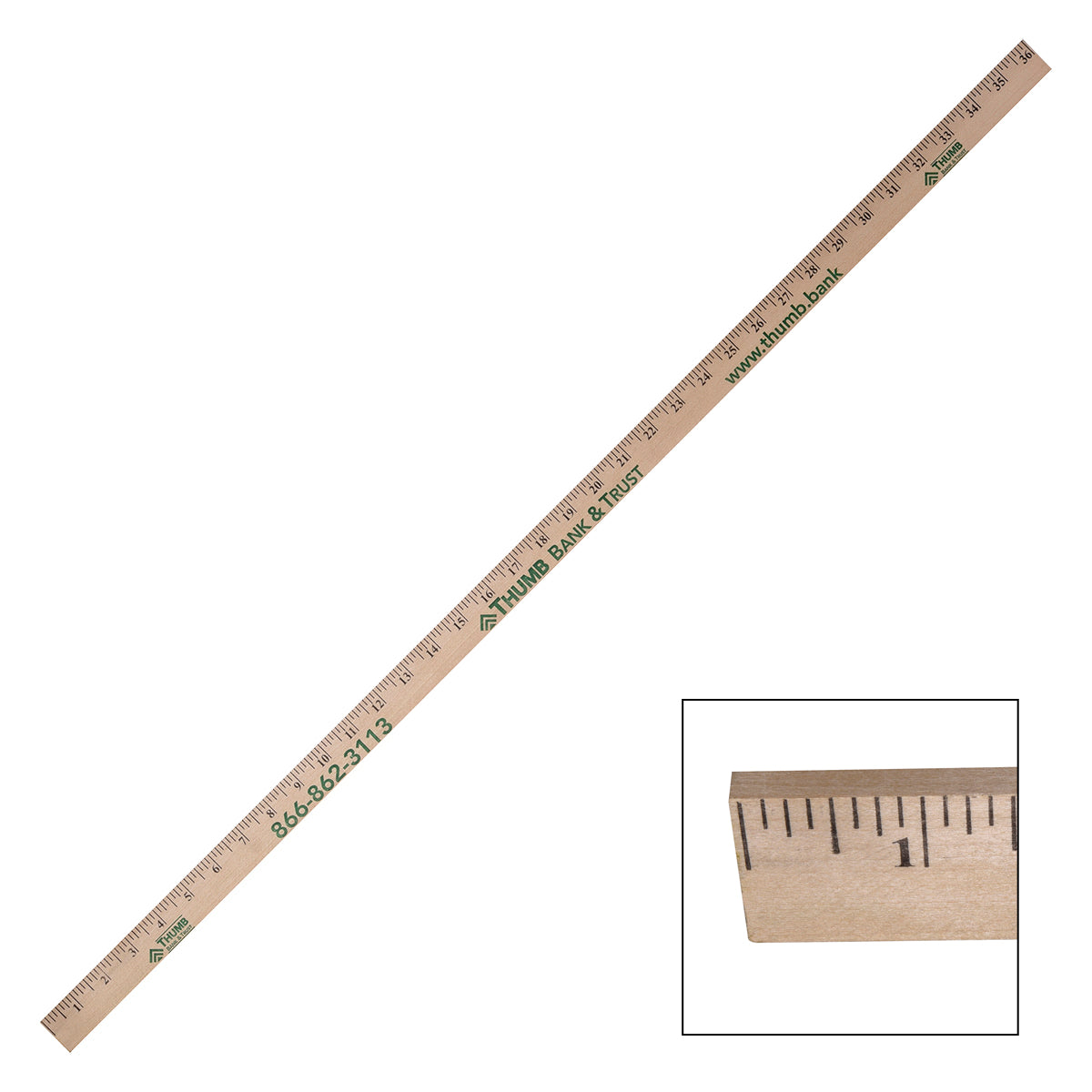 1/4" Thick Natural Yardstick