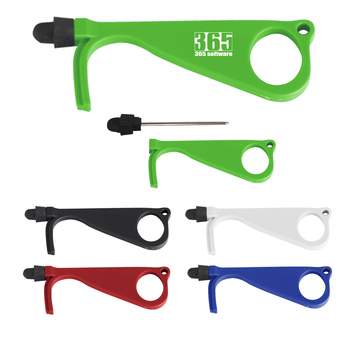 Door Opener With Antimicrobial Additive And Stylus Pen