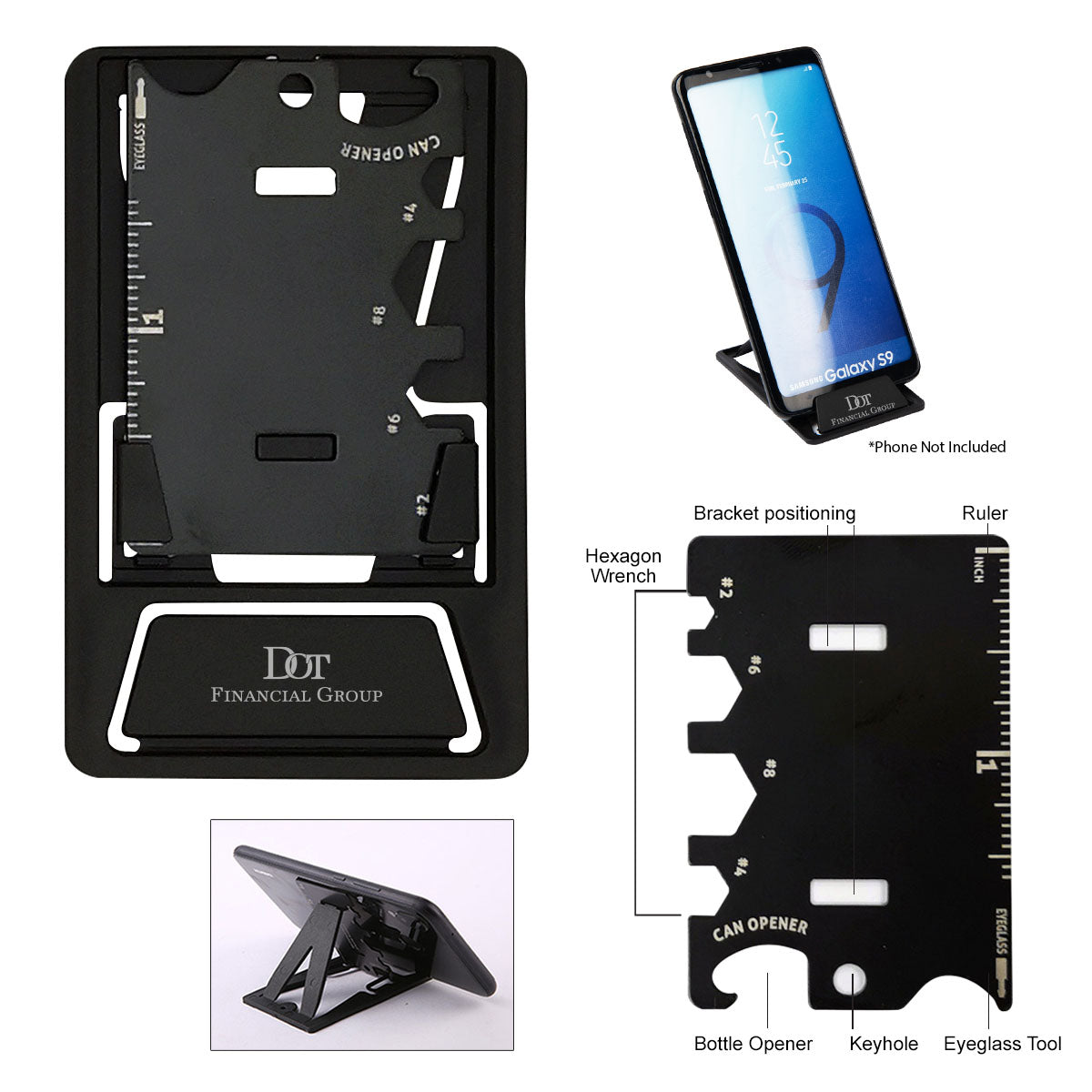 6-In-1 Multi Tool With Adjustable Phone Stand