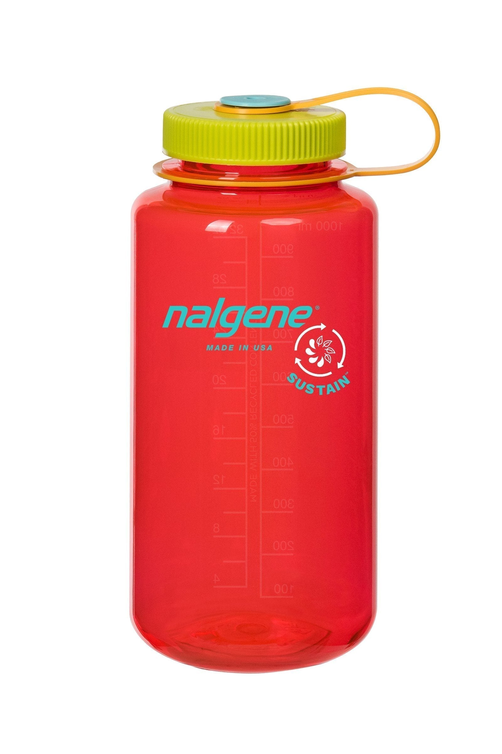 Rebuy Nalgene Sustain 32 oz. Wide Mouth Bottle Water Bottles Nordic Promotions Pomegranate Multi Color 