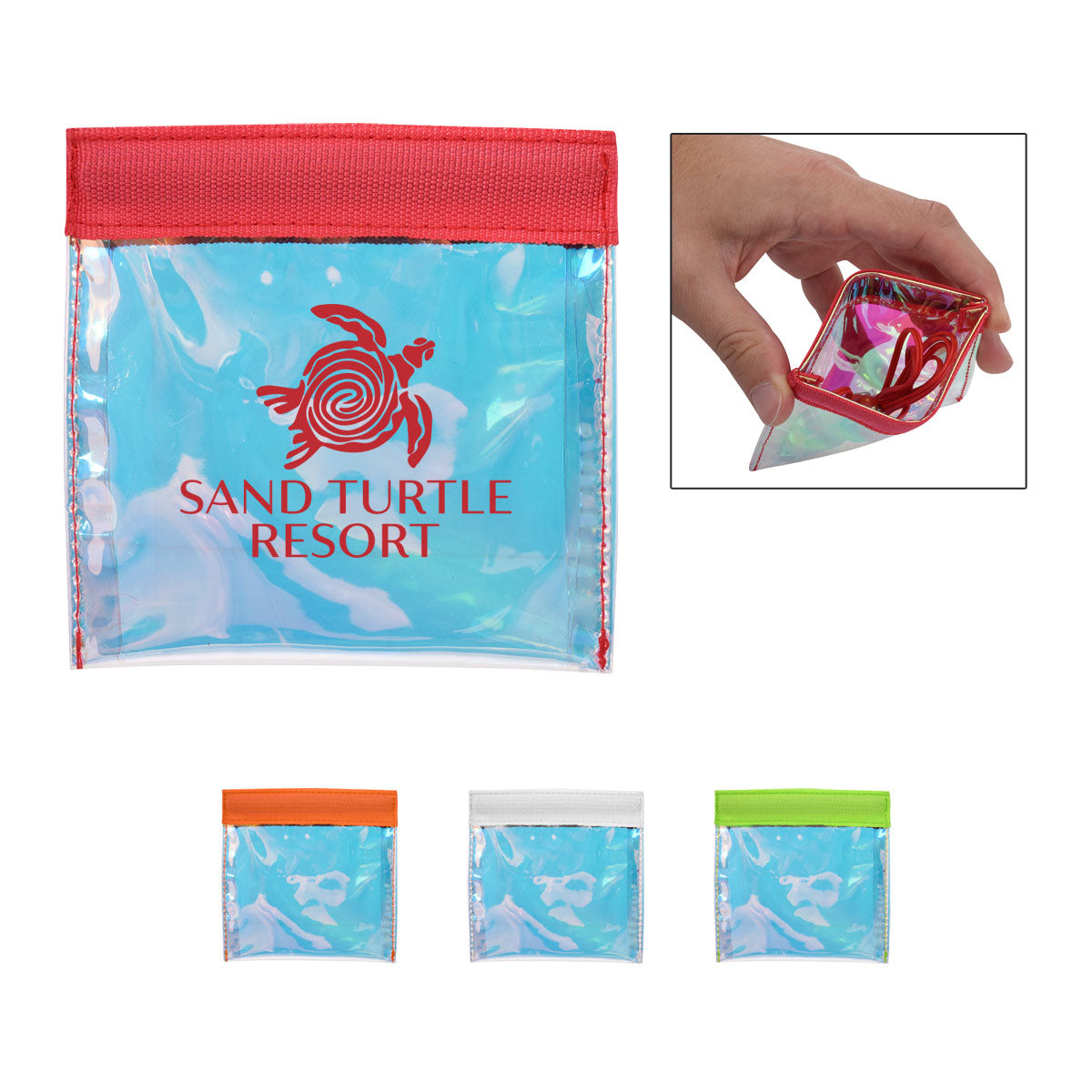 Iridescent Squeeze Tech Pouch