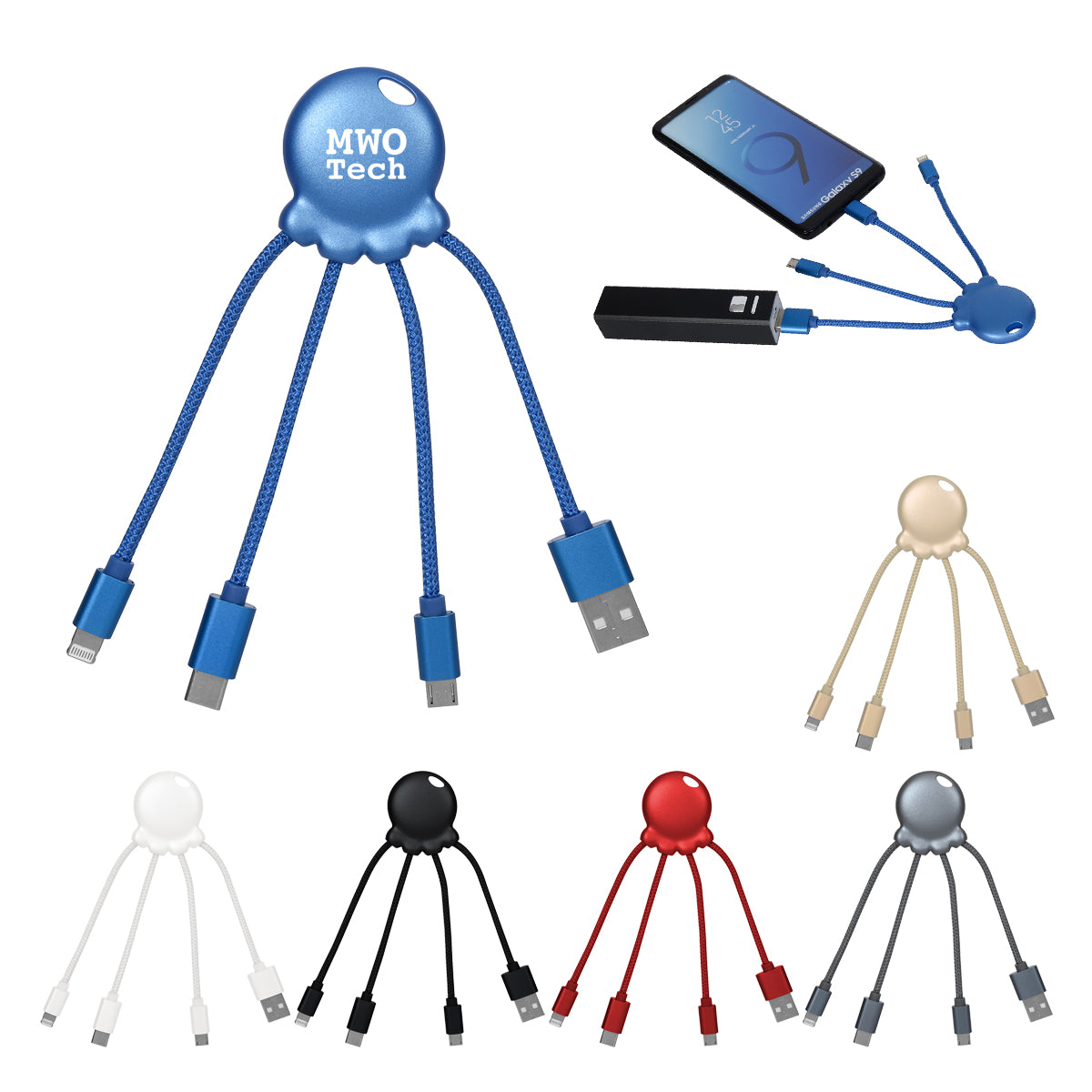 3-In-1 Xoopar Octo-Charge Cables