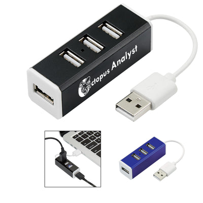 4-Port Aluminum USB Hub