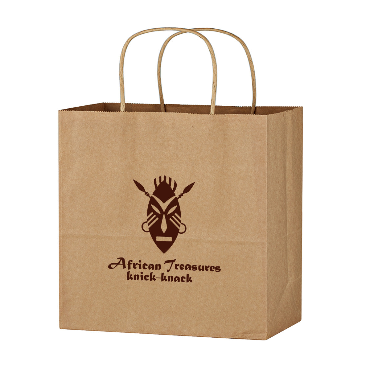 Kraft Paper Brown Shopping Bag - 13" x 13"