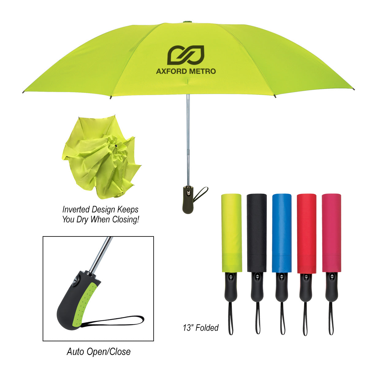 46" Arc Telescopic Inversion Umbrella