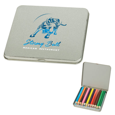 12-Piece Colored Pencil Tin