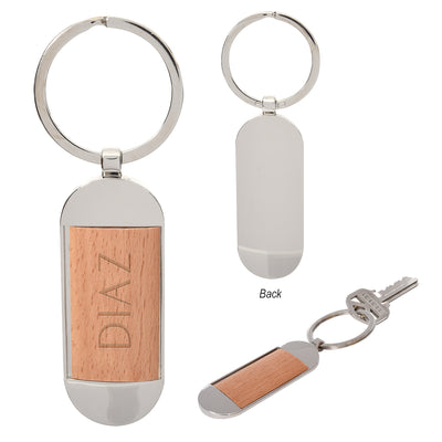 Brenham Woodtone Key Ring