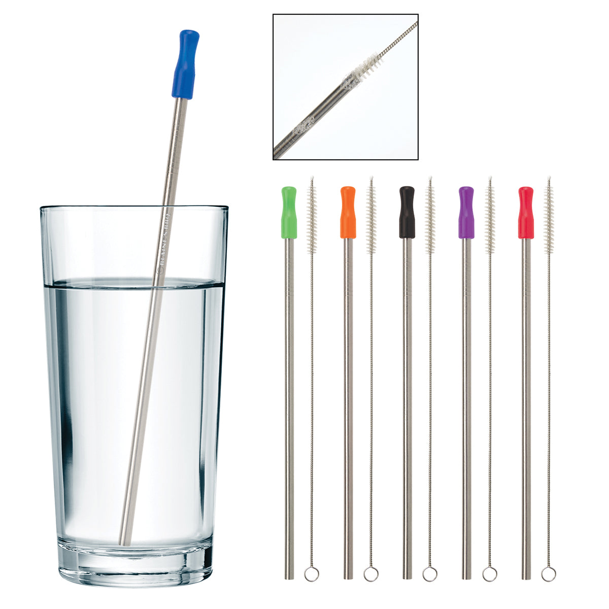 Stainless Steel Straw with Cleaning Brush