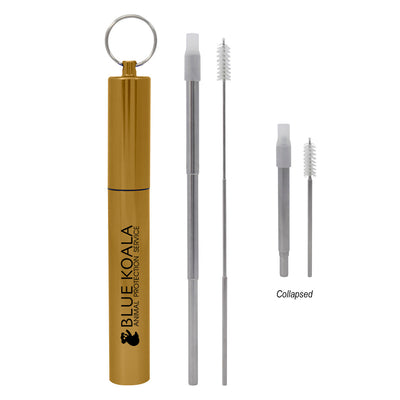 Telescopic Stainless Steel Straw Kit