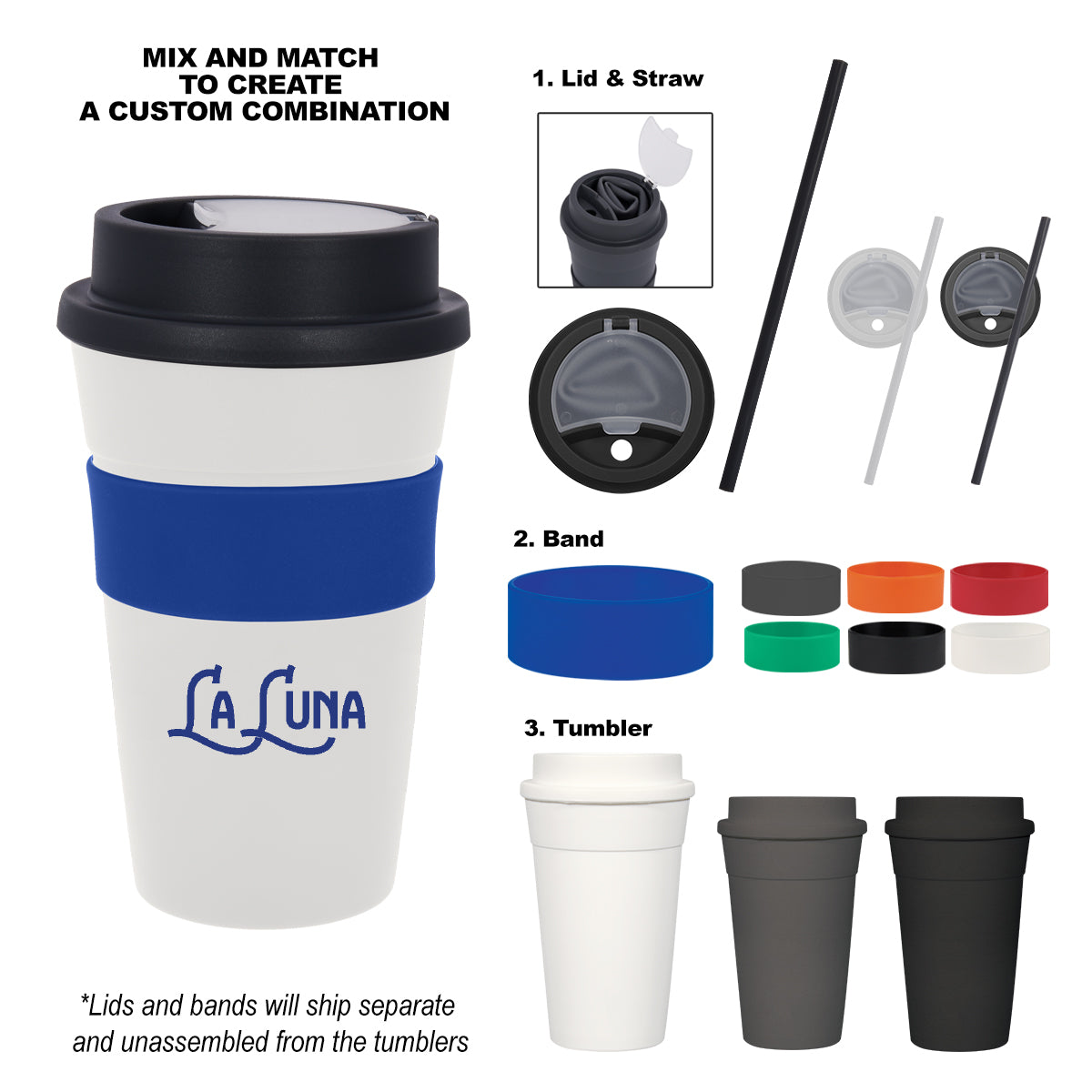 16 Oz. Travel Tumbler With Straw