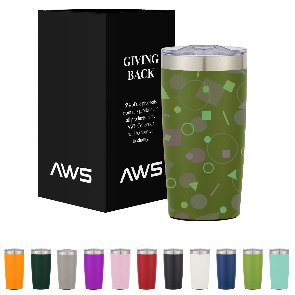 AWS 20 Oz. Full Color Two-Tone Himalayan Tumbler