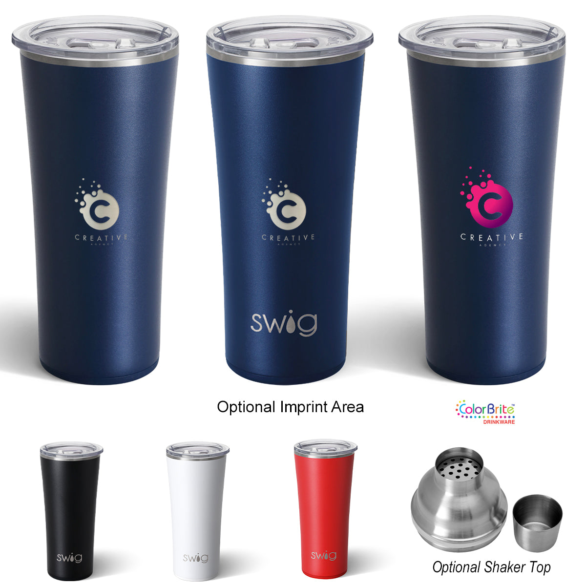 22 Oz. Swig Life™ Stainless Steel Tumbler