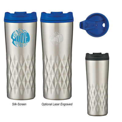 16 Oz. Diamond Stainless Steel Tumbler