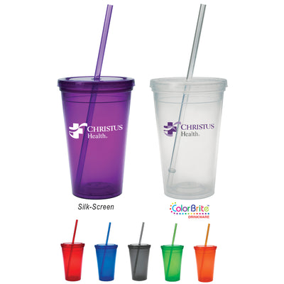 16 Oz. Sunsplash Double Wall Tumbler