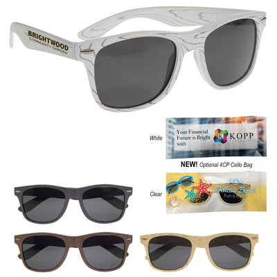 Designer Collection Woodtone Malibu Sunglasses