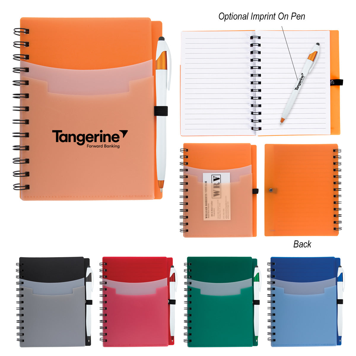 Tri-Pocket Notebook & Pen