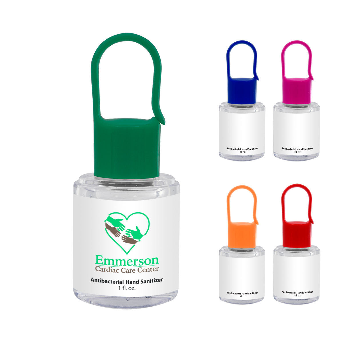 1 Oz. Hand Sanitizer With Carabiner Cap