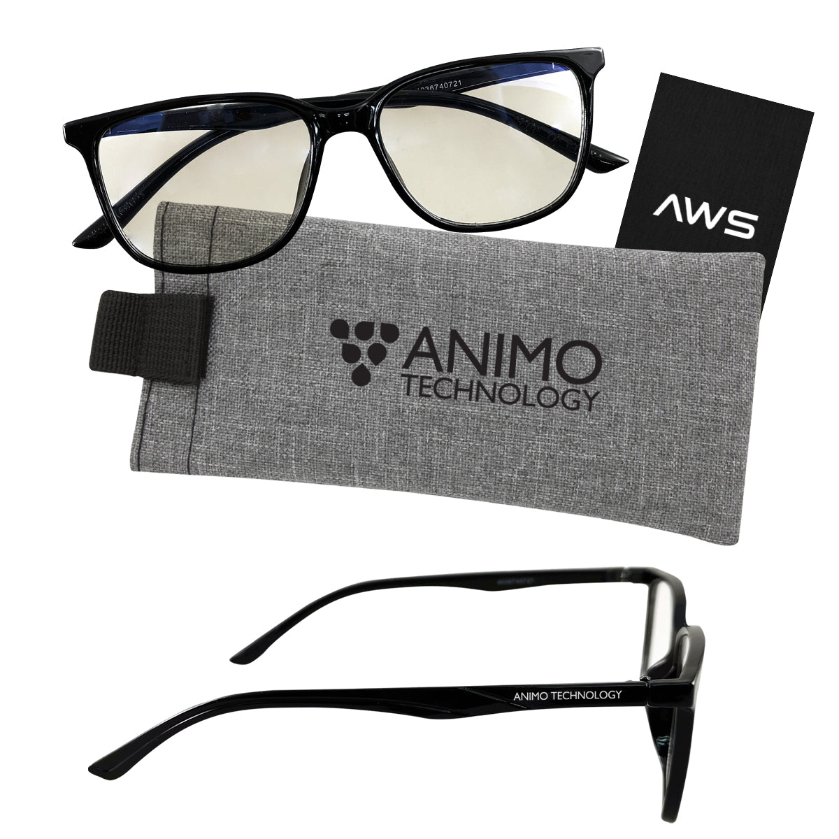 AWS Blue Light Blocking Glasses With Pouch