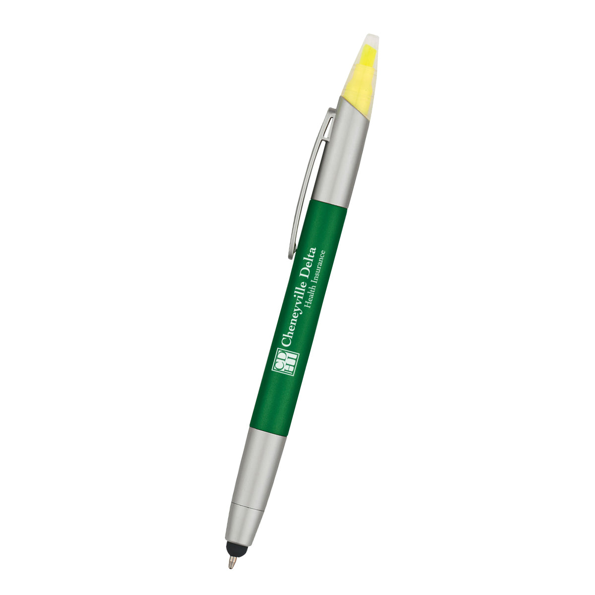 3-In-1 Pen With Highlighter and Stylus