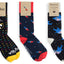 Cotton Crew Socks Custom Top Wrap Multi Color 