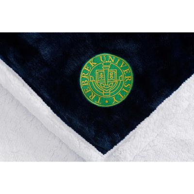 Field & Co. Chevron Striped Sherpa Blanket