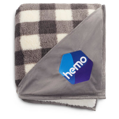 Field & Co. Double Sided Plaid Sherpa Blanket