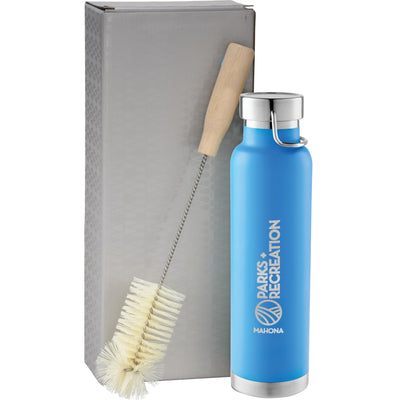 Thor Copper Vacuum Bottle with Brush 22oz
