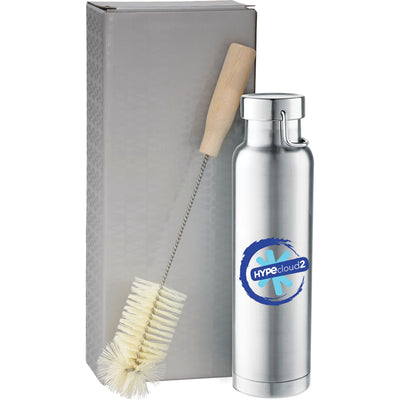 Thor Copper Vacuum Bottle with Brush 22oz