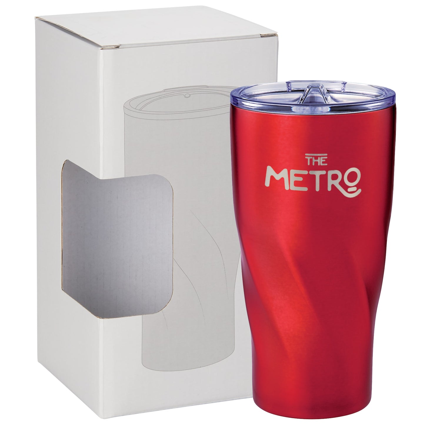 Hugo Copper Vacuum Tumbler 20oz With Window Box