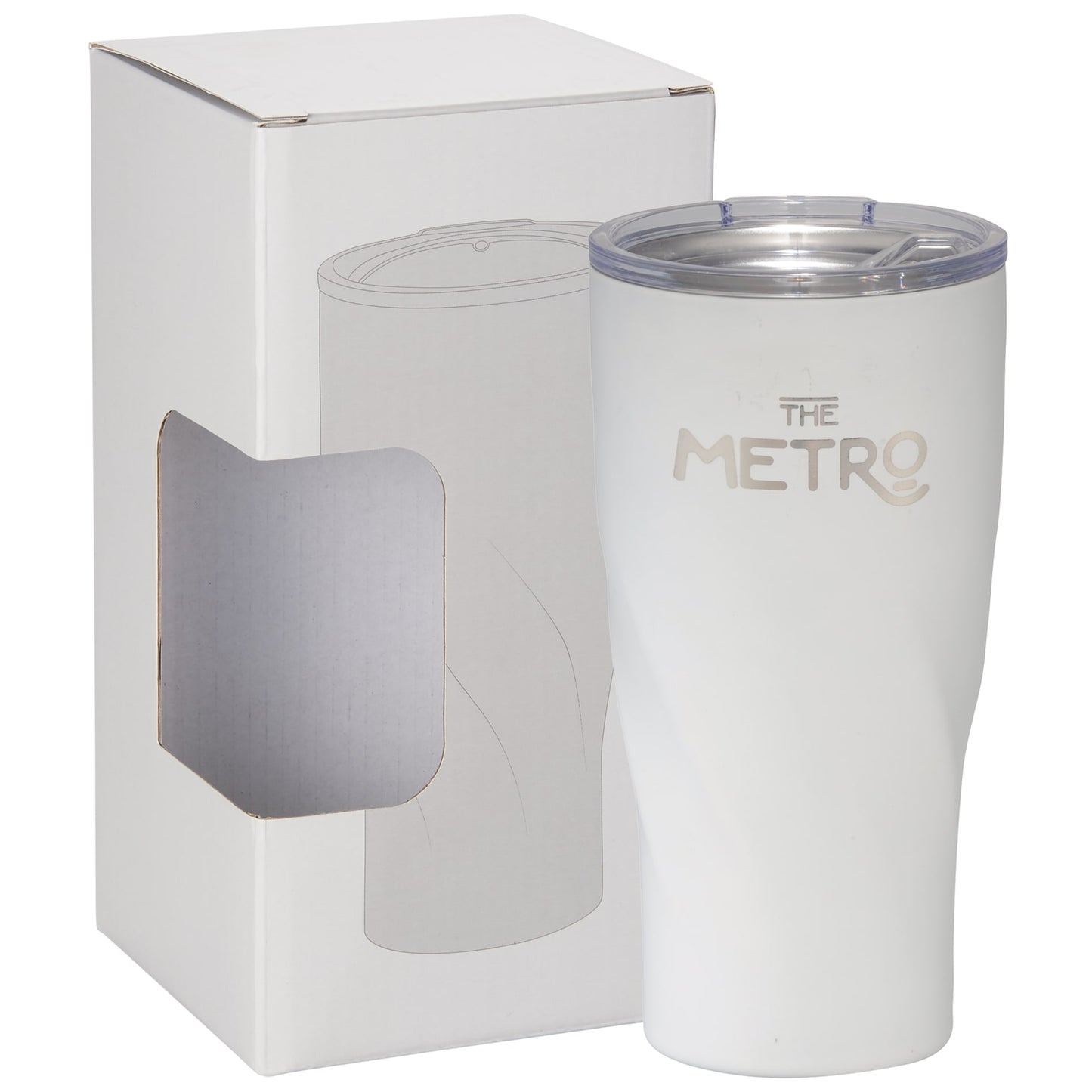 Hugo Copper Vacuum Tumbler 20oz With Window Box