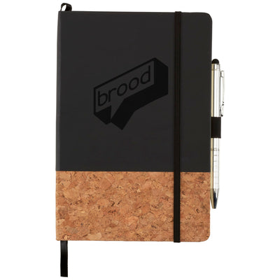 5.5in x 8.5in FSC Lucca Cork Hard Bound JournalBook