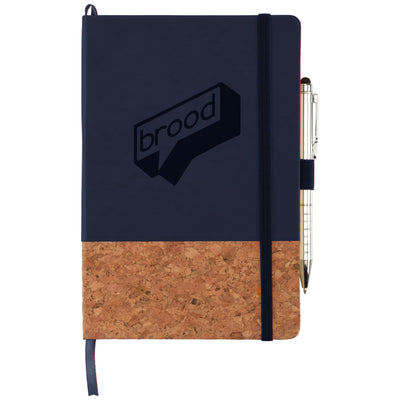 5.5in x 8.5in FSC Lucca Cork Hard Bound JournalBook