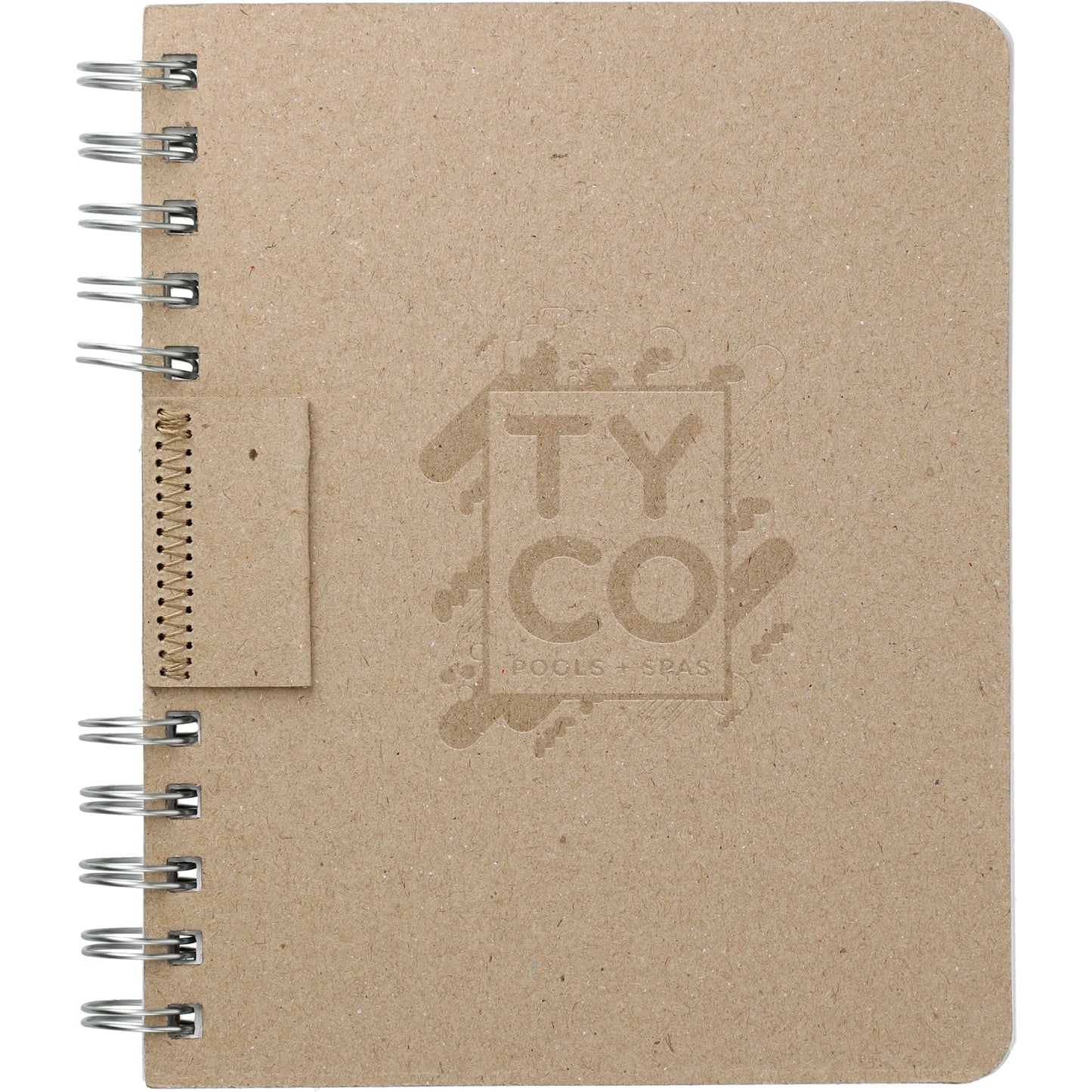 6in x 7.5in Recycled Cardboard Spiral JournalBook