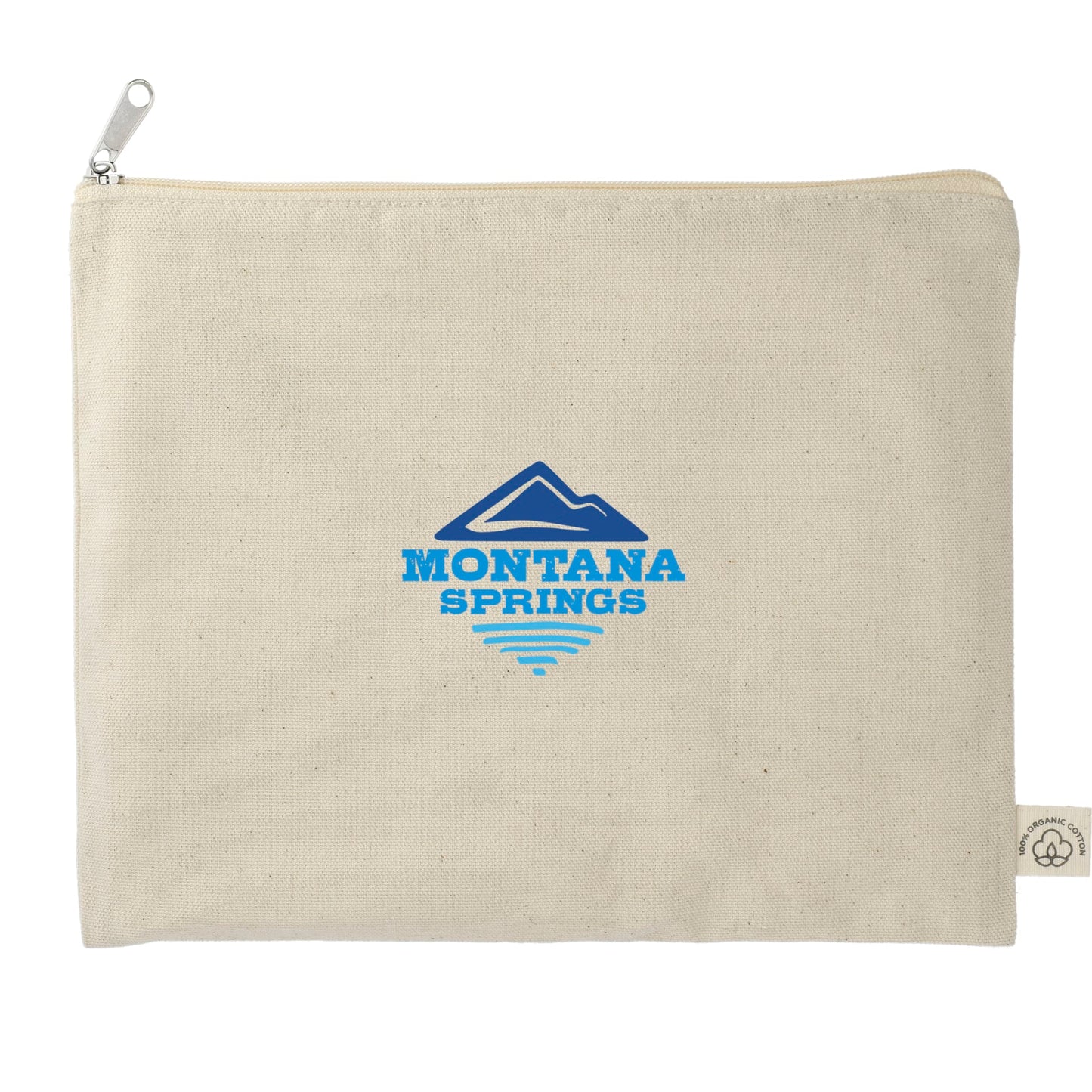 Organic Cotton Flat Travel Pouch