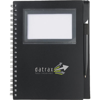 5.5in x 7in Star Spiral Notebook w/Pen