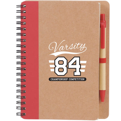 5in x 7in Eco Spiral Notebook with Pen
