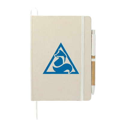 5in x 7in Organic Cotton Bound Notebook w/Pen