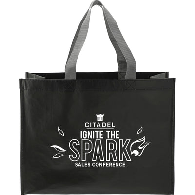 RPET Laminated Matte Shopper Tote